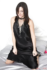 Bridget Sexually Strips  Down Her Evening Dressas She Shows Her Sexy Body With Big Tits