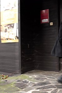 Dark Haired Pornstar Empties Her Bladder Outside