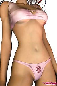 A Good-looking Virtual Younggirl In Her Lovely Tiny Panties