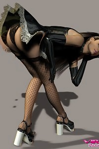 Fascinating Virtual Ladies Upskirt And Cute Lace Panties