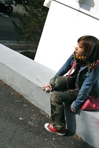 Once Weared Kyoko Are About To Go Out In The City And Find Some New Dicks